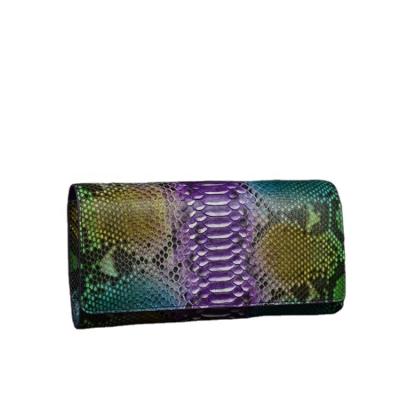 China Clutch bag python skin lady natural clutch bags fashion oversized elegant python bag for sale