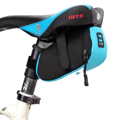 China Small Space Saving Waterproof Nylon Bike Storage Seat Tail Saddle Accessories Pouch Bag Bicycle Bag Saddle Recycling Back Pocket for sale