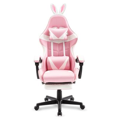 China Other Newest Design E-sport Computer Pink Ergonomic Gaming Chair Adjustable Gaming Chair for sale