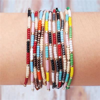 China Nickel Free (Random Color) Free Shipping 2018 Miyuki Bead Bracelet For Women Handmade Cheap for sale