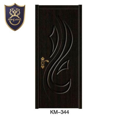 China Interior Door Modern Design Walnut Color PVC Wooden Doors for sale