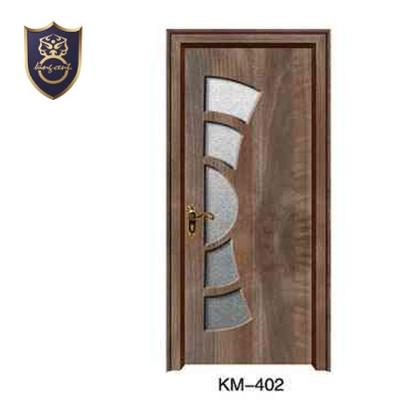 China Good Design Modern High Quality Wood Bedroom Swing Single Leaf Pvc Door for sale