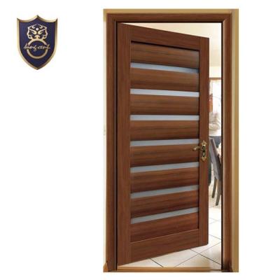 China Waterproof 2021 Factory Wholesale Cheap Price Interior MDF Door Combined Wooden Doors With Glass Puertas De Madera For Hotel Apartment for sale