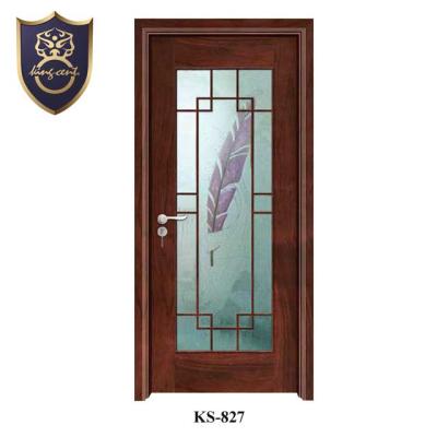 China Modern Plywood Door Designs Wooden Glass Door Price Philippines for sale