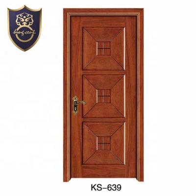 China 2020 contemporary the latest wooden simple design of the main door with PU painting for sale