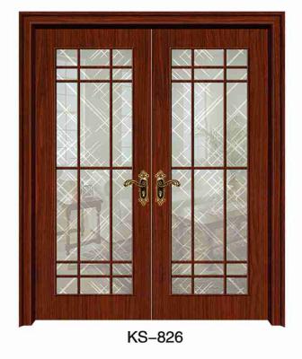 China Modern Key Wooden Double Entry Door Designs For Houses Door Windows In Kerala for sale