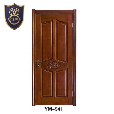 China Hot Sale Modern Birch Solid Wood Veneer Core Wooden Door For Home for sale