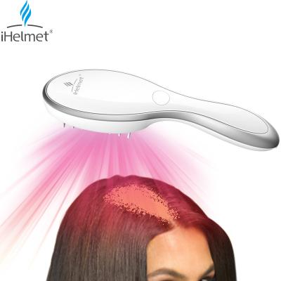 China Hair-Repairing iHelmet Anti Hair Loss Infrared Blue Red Light Vibration Hair Massage Massage Therapy Brush Electric Laser Hair Regrowth Comb for sale