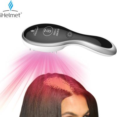 China Drop Shipping iHelmet Anti Hair Loss Infrared Red Light Red Therapy Hair-Repair Led Laser Hair Growth Regrowth Comb Brush for sale