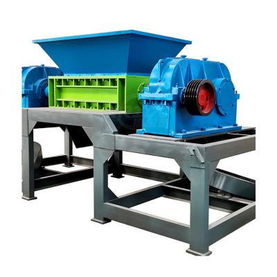 China Building Material Stores Waste Battery Recycling Double Shaft Metal Shredder Machine for sale