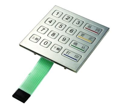 China Explosion Proof USB Door Access keyboard 4 x 4 , Multi-Language Keypad 5V DC for sale