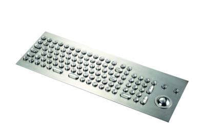 China 106 Keys Multi-Language Metal Keyboard With Trackball , Panel Mount Keyboard for sale