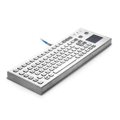 China Heavy Duty Industrial Keyboard With Touchpad , 67 Keys Compact Keyboard for sale