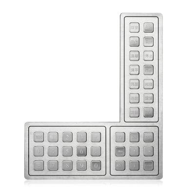 China Gun-shape Stainless Panel Mount Rugged Numeric Keypad With Back-Lit Keys for sale