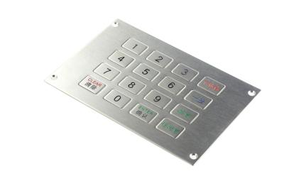 China Stainless Numeric Metal Keypad With Serial Port , Vending Machine Keypad With USB Interfaces for sale