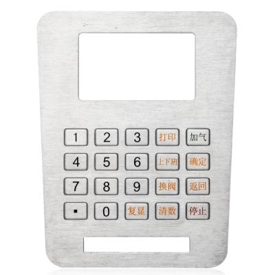 China Metal Stainless Steel Keyboards Panel Mount Keypad For Kiosk , Industrial Computer Keypad for sale