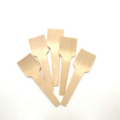 China Mini Sustainable Biodegradable Disposable Wooden Ice Cream Scoop for sale