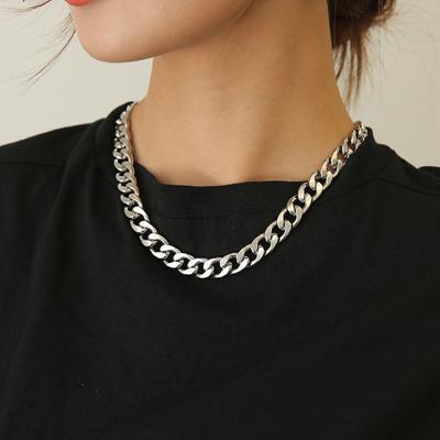 China CLASSIC Chain Necklace Stainless Steel Jewelry Titanium Hip Hop Necklace For Women Hip Hop Mens Necklace for sale