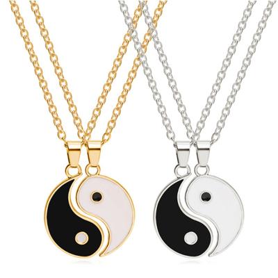 China CLASSIC Design Fashion Simple Tai Chi Necklace Drop Oil Necklace for sale