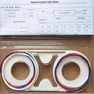 China Good Price 1310/1550nm 30/70 Ratio FTTH Factory Supply SC/APC 1x2 FBT Fiber Optic Coupler for sale