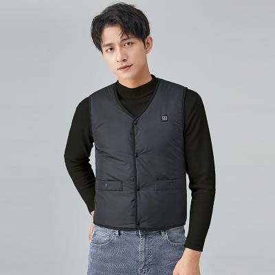 China Body Electrothermal Heating Anti-wrinkle Heating Suit Graphene Lamb Fleece Heating Vest Men And Women Smart Filling Vest for sale