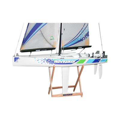 China High Quality RC Hobby Low Price 2.4G Navigator 870 870Mm Length 200Mm Width Sailboat Model Boat RC Toy Ship Model for sale