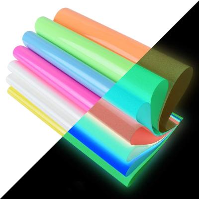 China Glow in the Dark HTV Glow in the Dark Heat Transfer Press Vinyl Iron on Paper Luminous HTV for Textile T-Shirts for sale