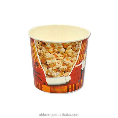 China Ningbo Disposable High Quality Professional Custom Made Cheap Popcorn Paper Cups for sale