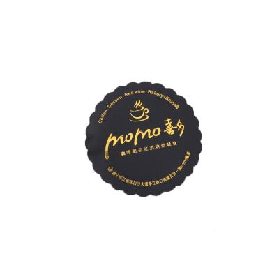 China / Best Price Custom Adhesive Plastic Embossed Metal Logo Silver Label Logo Stickers Gold Foil Hot Stamping for sale