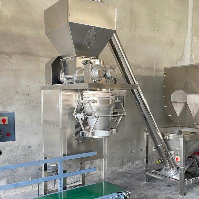 China 25kg 50kg automatic food feeding bagging flour packaging machine made in china for sale