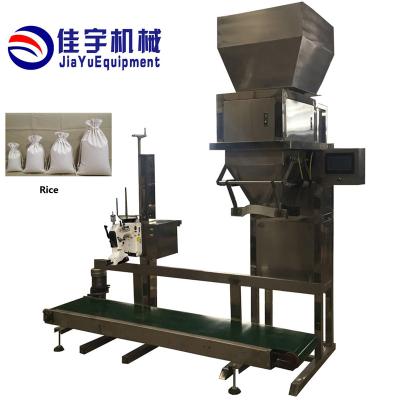 China Food Stainless Steel 10 Kg 25 Kg 50 Kg Rice Sugar Granule Packing Machine for sale