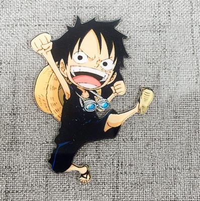 China One Piece Plastic Tourist Japan Anime Fridge Magnet Cardboard Souvenir Magnet for sale