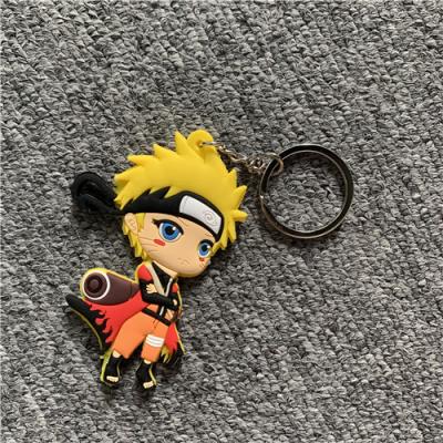 China Wholesale custom anime 3d pvc gift keyholder rubber silicone key ring chain key chain for sale