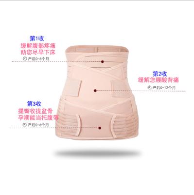 China Body Slimming and Body Shaping Amazon Hot Sale 3 in 1 Best Postpartum Belt Shapewear Belly/Waist/Pelvis Belt Support Recovery Belt for sale