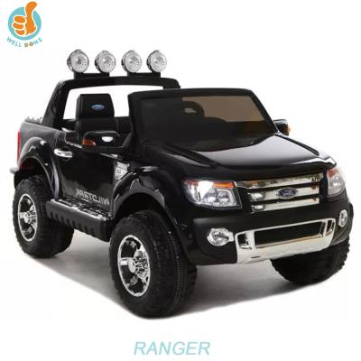 China Hot Selling Licensed LED Headlights And Music Ride On Car For Big Kids, Pick Up Truck With Music And Light for sale