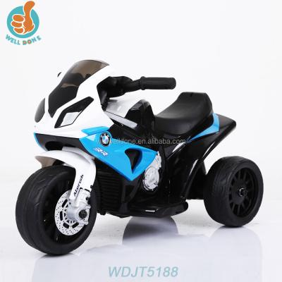 China Newest Music WDJT5188 LED Headlights And Children Electric BMW Toy Car Motorcycle For Kids for sale