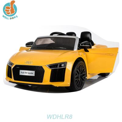 China LED Headlights And Music WDHLR8 2018 Newest Licensed Audi R8 Kids Electric Atv Cars And Baby Seat For 4wheel Motorcycle for sale