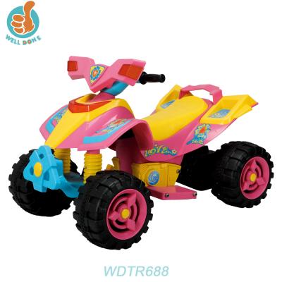 China LED headlights and music mini atv hot sale model racing car, easy ride, light and music more fun WDTR688 for sale