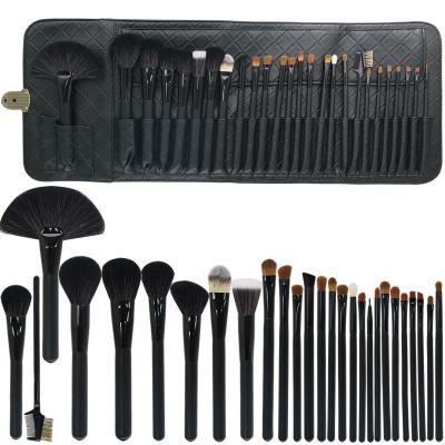 China Soft Stiffens Factory Direct 26 Pcs Animal Goat Hair Solid Wooden Handle Eyeshadow Brushes Makeup Brush Set for sale