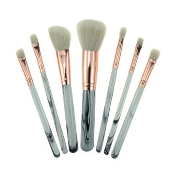 China Soft Stiffens Marble Makeup Brush Marble Ink Series 7 Pcs Popular Selling Super Cost-Effective Private Custom Logo Makeup Brush for sale