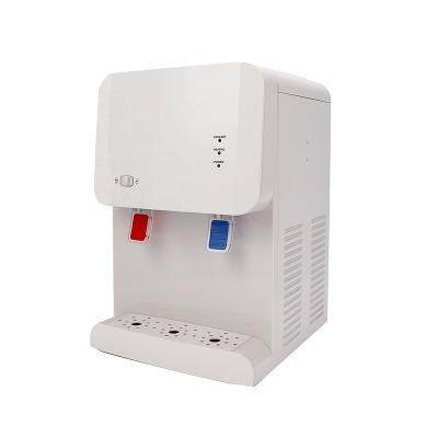 China 220v Hot And Cold Water Dispenser Safe Plastic Desktop Electric Desktop for sale