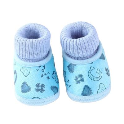 China Insulative Boots Infant Toddler Pre-Walker Anti Slip Winter Soft Bottom Warm Shoes Booties for sale