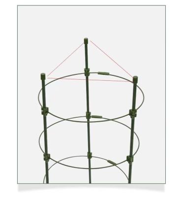 China Idyllic Wire Trellis Floor Trellis Living Room Balcony Green Radish Trellis Combination Trellis for sale