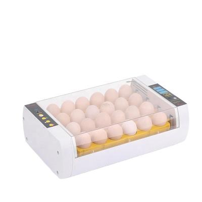 China Automatic Egg Turning Newest Model TQG brand mini new design with built-in automatic egg candler 24 egg_incubator_sale YZ-24S for sale