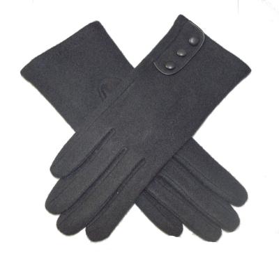 China Cheap Women Touch Screen Wool Gloves Winter Gloves For Driving With Buttons for sale