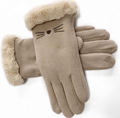 China Cheap Wholesale High Quality Cheap Men Winter Gloves Guarantee Lady Woolen Winter Full Finger Gloves for sale