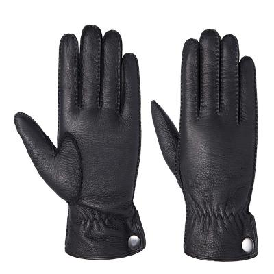 China Cheap Fashion Hot Black Leather Gloves for sale