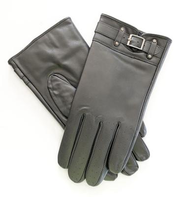 China Fashion Snap Belt Leather Gloves Men Cheap Winter Driving for sale