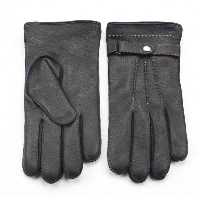 China Cheap and high quality mens cheap leather gloves with wool lining for sale