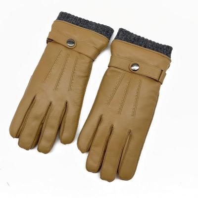 China Cheap Professional Factory Directly Supply Breathable Leather Gloves For Men Real Fox Fur Gloves for sale